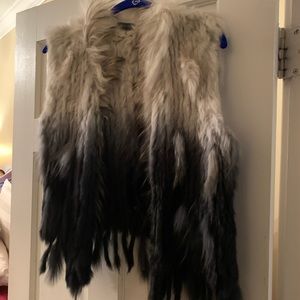Rabbit fur vest